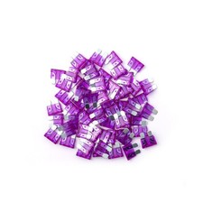 100Pcs 3 Amp Fuses HVAC ATC/ATO Stanbdard Fuse, 3A Car Fuse Blade for Automot...