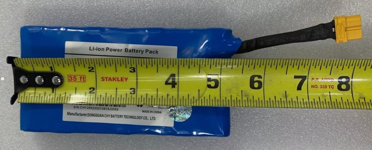 Hover-1 REBEL Hoverboard Battery Replacement CHY2502E107002 25.2V 2.0Ah 50.4Wh