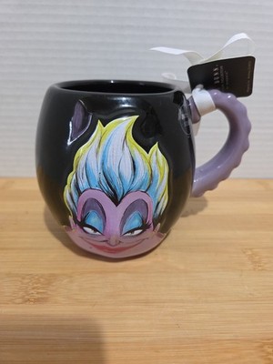 Disney Villains Rae Dunn Ursula Little Mermaid Mug Cup Halloween Black Purple