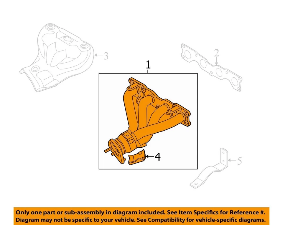 Hyundai Sonata 2011 colector de escape OEM 131 k millas - LKQ411331277 Foto 4 de 4