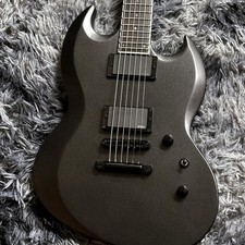Guitarra Barítono ESP E-II VIPER BT Escala 27 Pulgadas Carbón Metálico Satinado