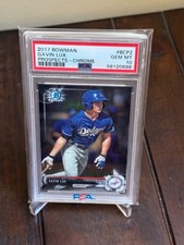 Gavin Lux 2017 Bowman Chrome Prospects PSA 10 #BCP2 Los Angeles Dodgers/Rays