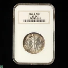 1946-S Walking Liberty Half Dollar NGC MS 64 Old Fatty Holder - some toning