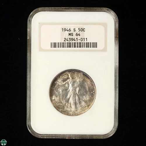 Photo of a 1946-S Walking Liberty Half Dollar from an eBay listing that sold on Jul 17, 2026