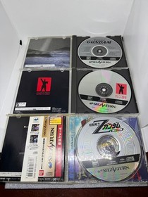 Sega Saturn Gundam Series 6 Game Set Japanese Import Tested Working