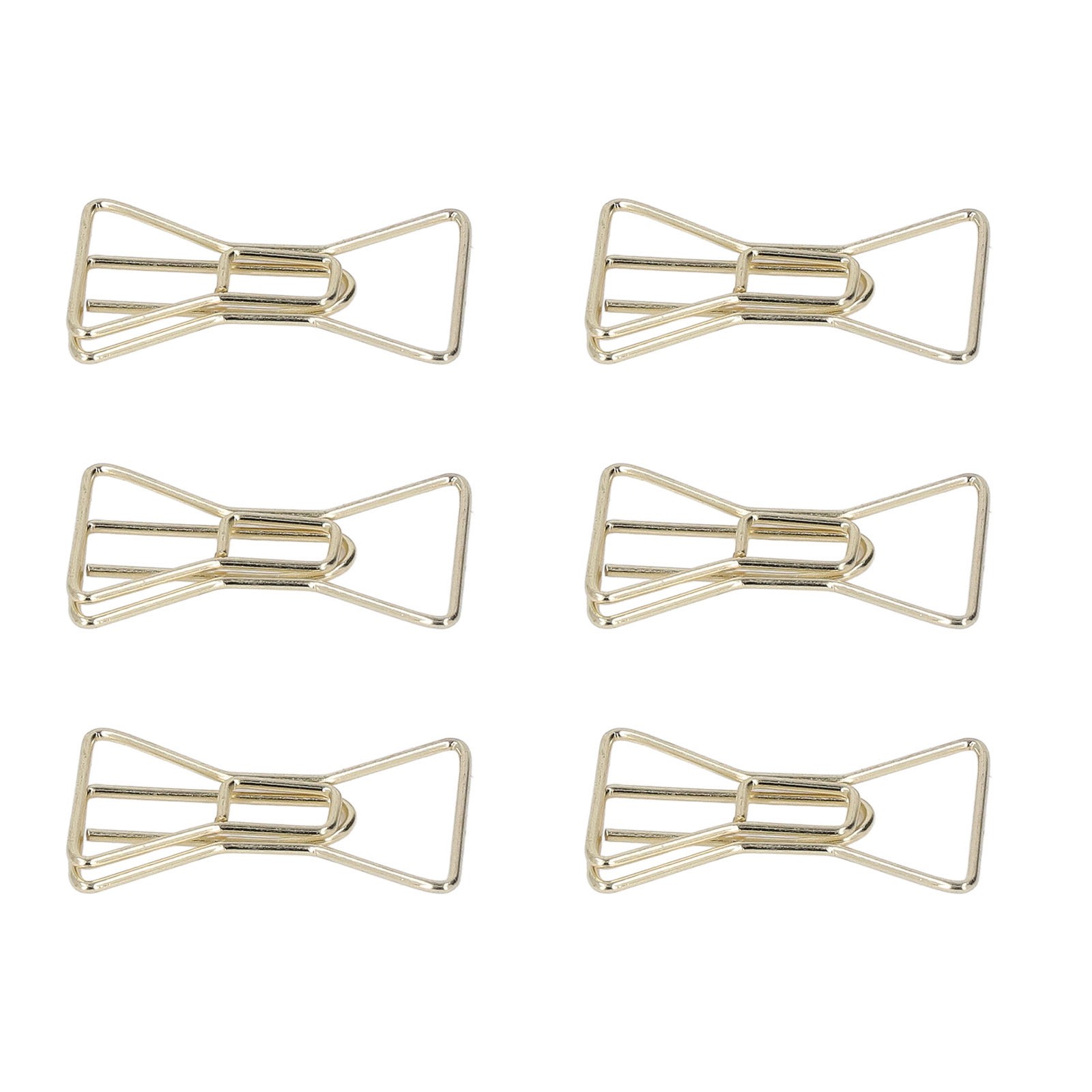 100Pcs Paper Clips Gold Cute Unique Shape Electroplating Process Lightweight