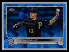 2022 Topps Chrome Sapphire Edition #307 Steven Brault Refractor Pirates