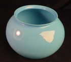 1880's Blue Bristol Fishbowl Form Kerosene Oil Gas Early Electric 5" Lip Shade — photo 2
