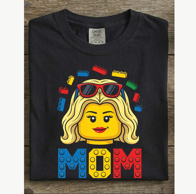 Building Blocks Mom Funny Toy Brick Lover Mother T-Shirt