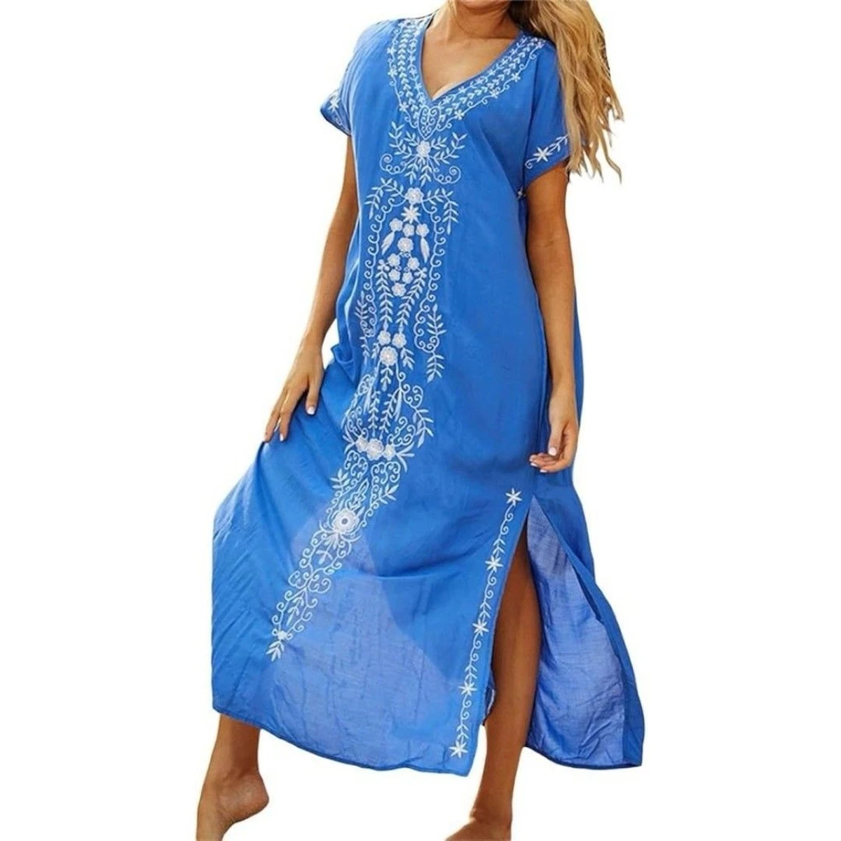 ebay beach cover up dresses Beach Cover Up Women's See-Through Beach Dress Summer Swim Swimsuit Cover Up