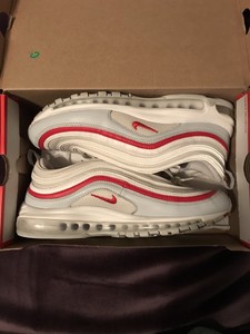air max 97 pure platinum red