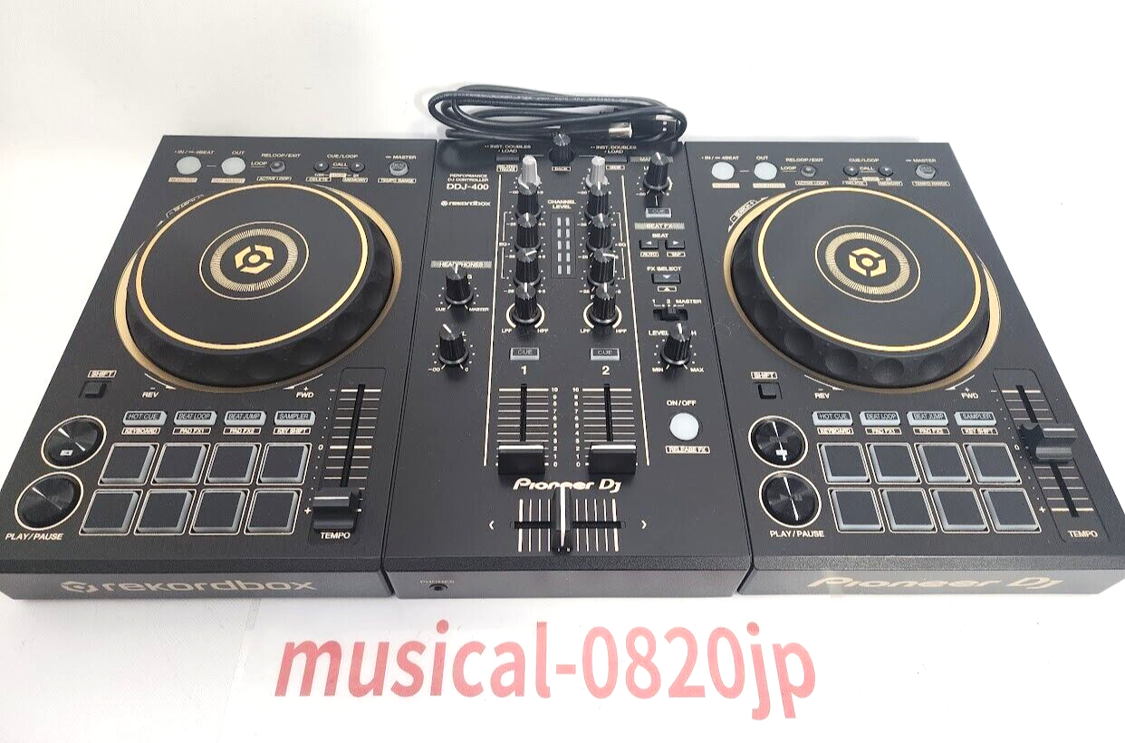 Pioneer DJ DDJ-400-N Gold Limited Color 2-Channel DJ Controller Portable