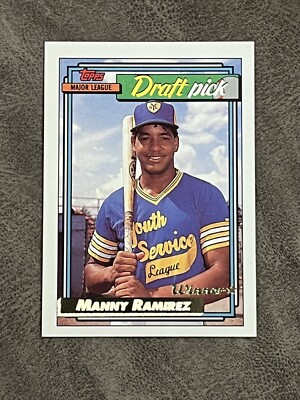 1992 Topps Draft Pick Manny Ramirez #156 NM-MT Sharp! Gold Winner Rookie RC!