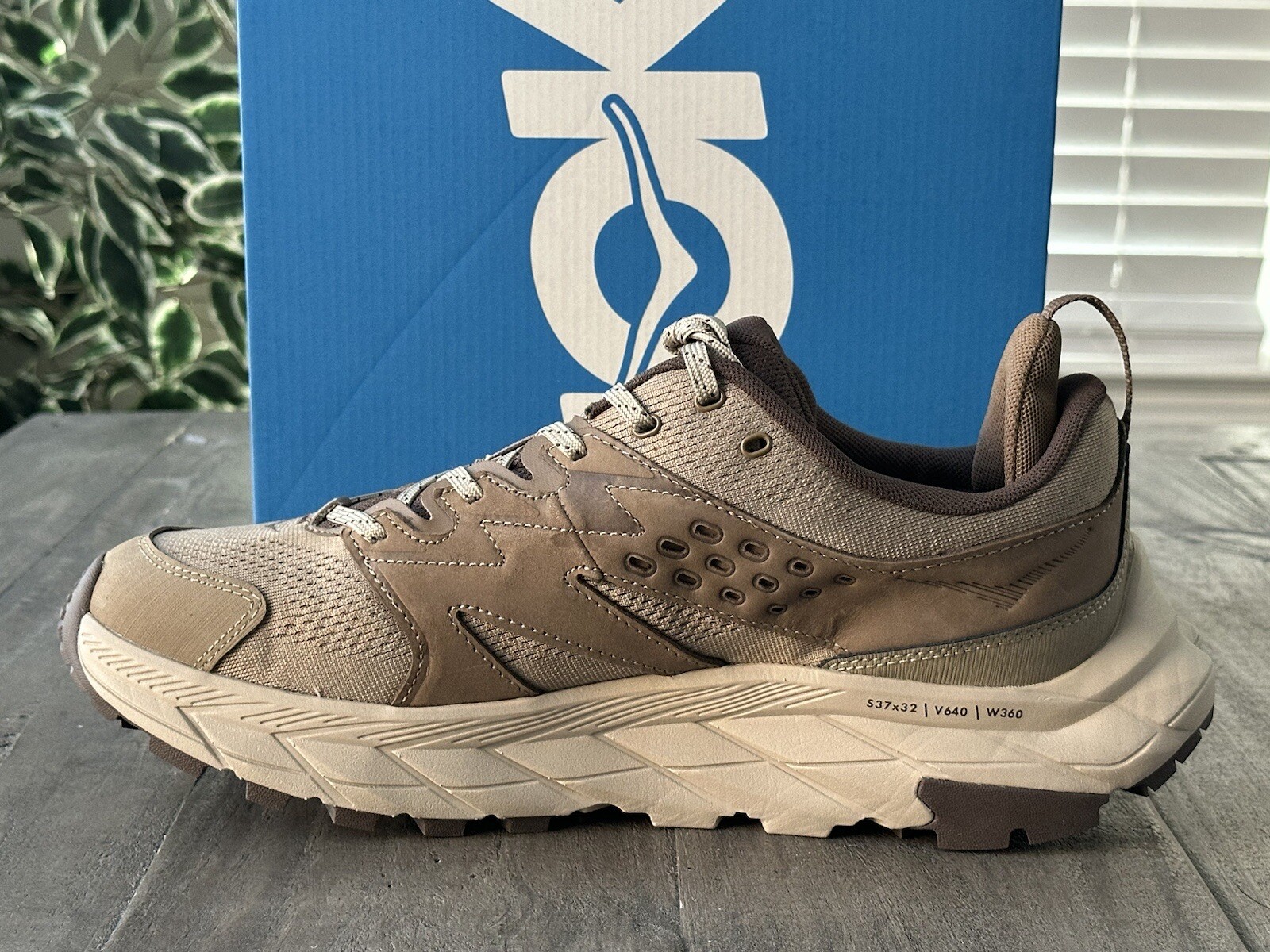 Hoka Men’s US 10.5D Anacapa Breeze Low Dune Oxford Tan Shoes, Style 1127920/DOTN image 8