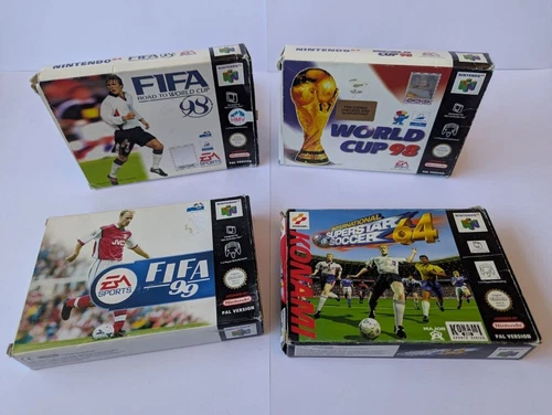 FIFA Road To World Cup 98, World Cup 98, FIFA 99 & ISS 64 N64 Games Bundle