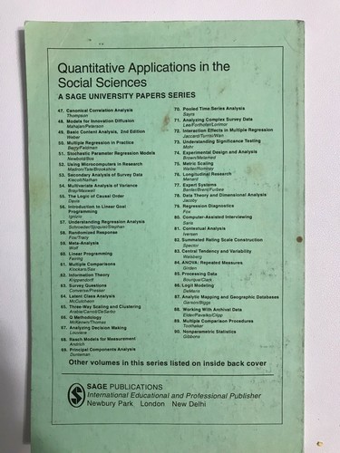 Micro Computer Methods For Social Scientists by Philip A. Schrodt - Picture 2 of 3