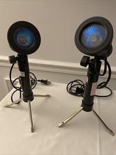 FT Brand 2 Photo Equipment 120V Lights W Built-in Tripod - Black/Silver