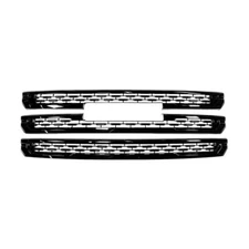 NEW Front 3pc Gloss Black Grille Insert Overlay For 2020-2023 GMC Acadia SLE SLT