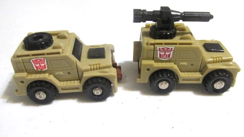 1985 Transformers G1 Mini Vehicles OUTBACK Hasbro Takara Minibot - Qty 2
