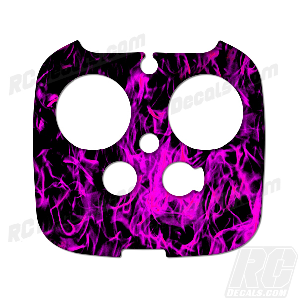 DJI Inspire Drone Custom Pink Flames Skin Wrap for RC Quadcopter and Controller-image
