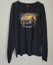 Hot Leathers "Biketoberfest" 2012 20 years Long Sleeve t shirt Daytona Beach XL
