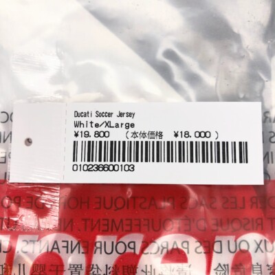 Supreme x Ducati Soccer Jersey Black White Red Blue SS24 Supreme x Ducati Soccer Jersey Black White Red Blue SS24