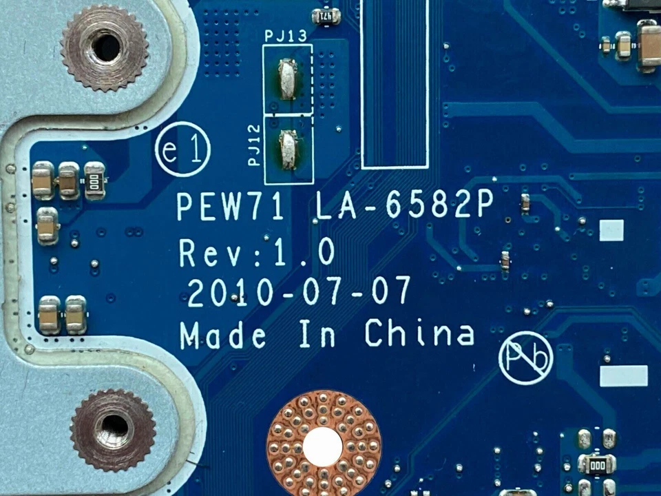 MBRJW02001 for 5742 5733 laptop motherboard PEW71 LA-6582P MBRJW02001 HM55 - Image 2 of 4