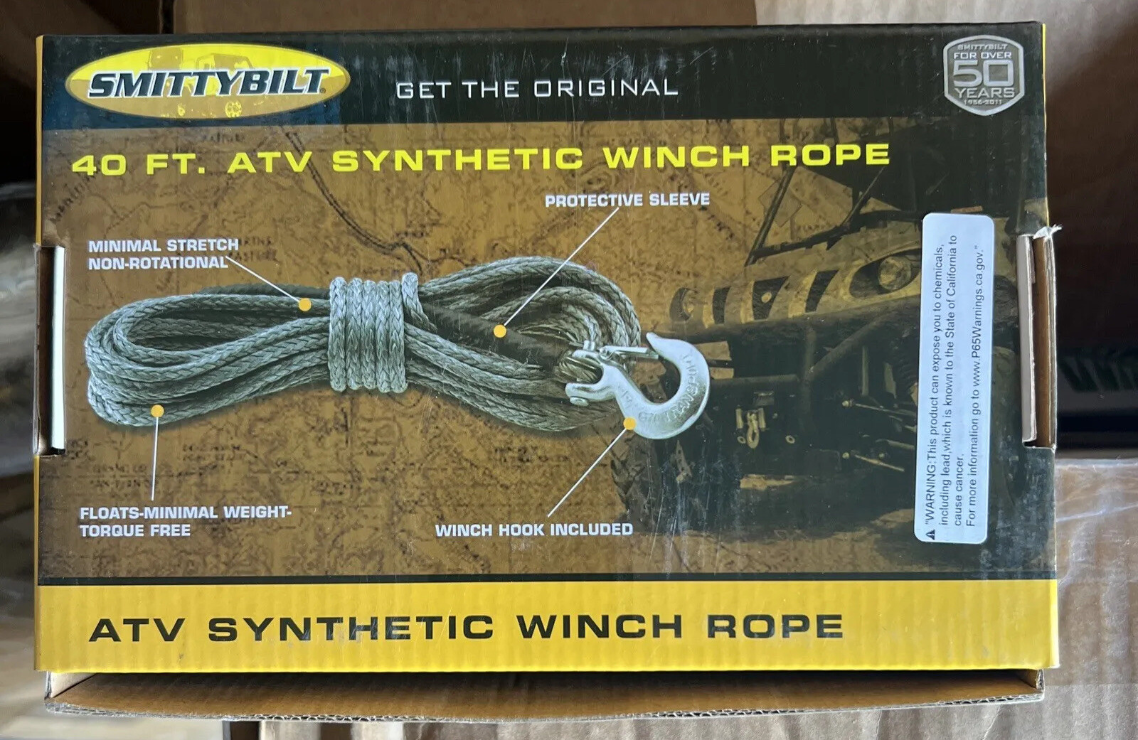 Smittybilt 97704 XRC4 Synthetic ATV Winch Cable eBay