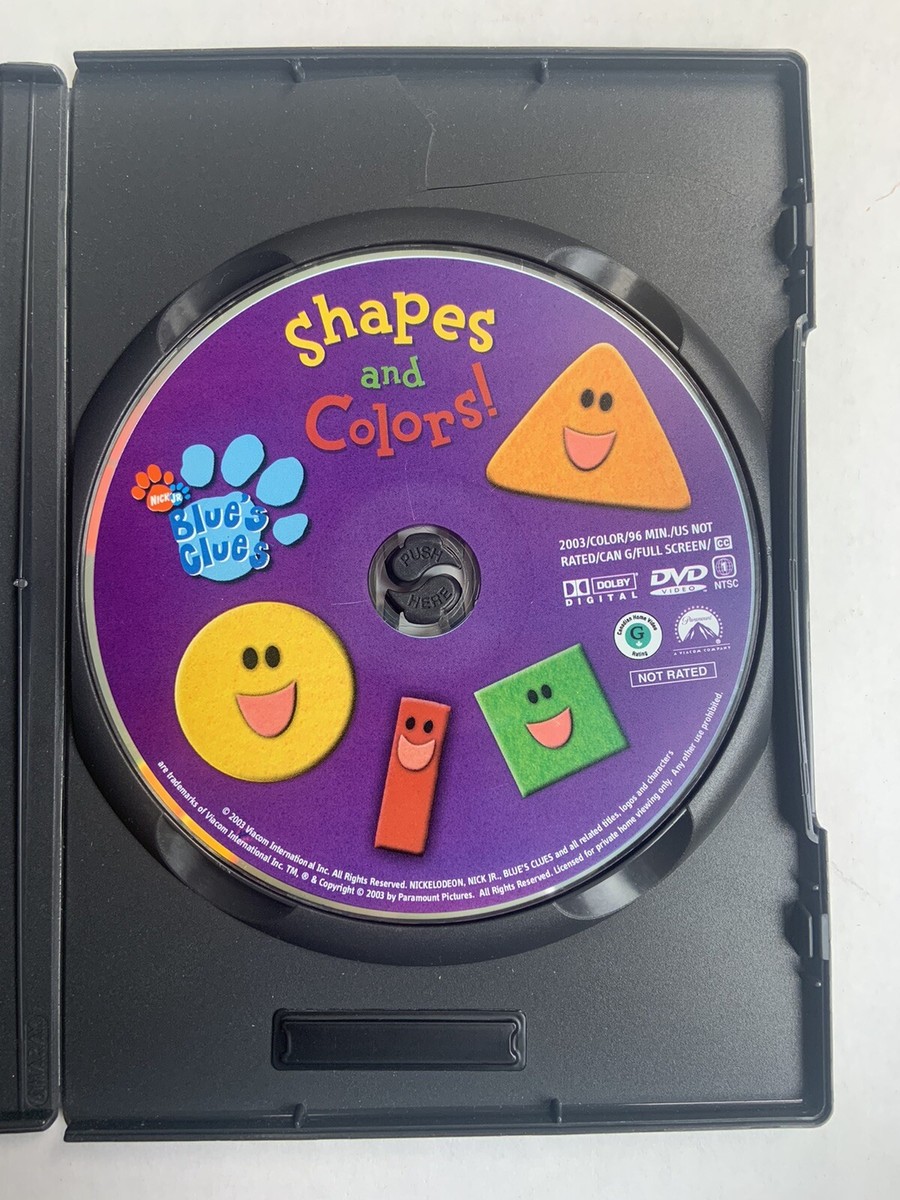 Blue's Clues - Shapes and Colors (RARE OOP Nick Jr. DVD, 2003