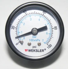 Weksler 1820m Pressure guage 0 - 100 psi