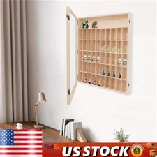 Wooden Display Case Display Case for Minifigures Action Figures, Display Cabinet