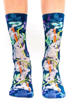 wigglesteps Socken Coala Bears Koala Bambus Australien jeansblau / bunt 36 - 40
