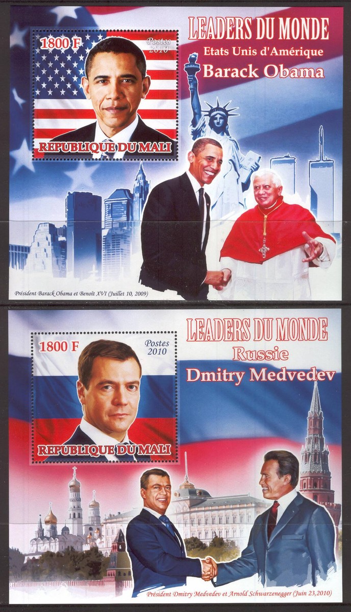 Lollini J18 Barack OBAMA President USA - 2 Sheets MNH 2010 | eBay
