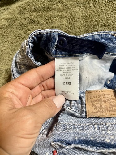 Levi’s Girls Shorts Shorty Short Size 12 - Picture 7 of 8