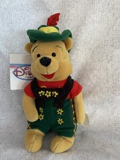 NEW  DISNEY WINNIE THE POOH OCTOBER FEST BEAN BAG BEANIE 8  PLUSH