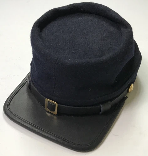 CIVIL WAR US UNION INFANTRY NAVY BLUE WOOL KEPI FORAGE CAP HAT-LARGE