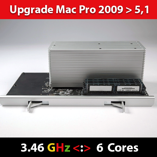 Mac Pro 2009 CPU Tablett 3.46 GHZ - 6-Core Modell Id 4,1 5,1 32GB RAM - Bild 1 von 1