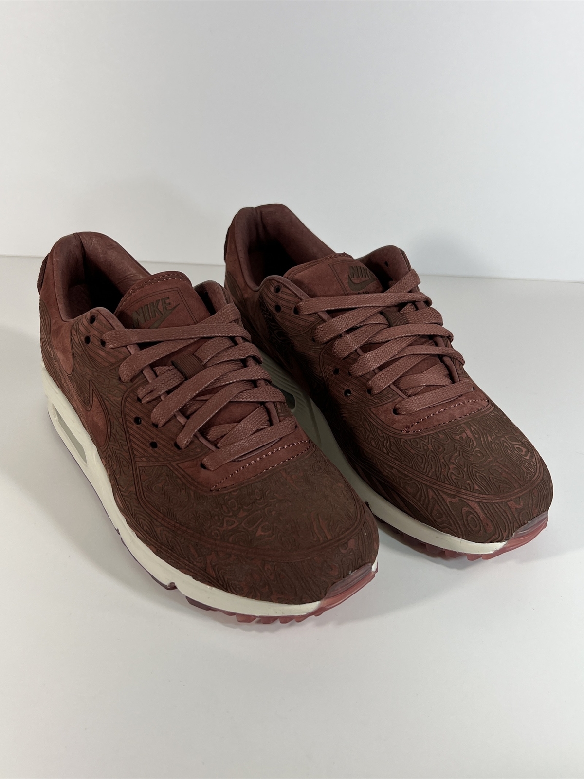 Nike Air Max 90 QS Laser 'Woodgrain Dark Pony' Uomo 6.5 Light Bone DH4689 200