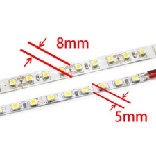 1M- 5M White 120LED/M SMD 2835 600LEDs Strip DC12V Super Bright 5/8mm PCB