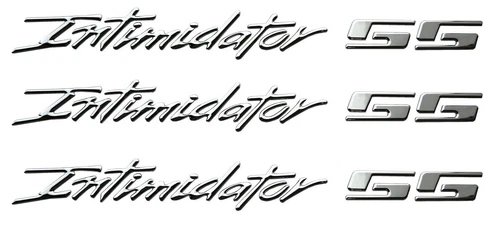 3Pcs Intimidator SS Emblem 3D Nameplate  Letters Badge 88980874 Chrome
