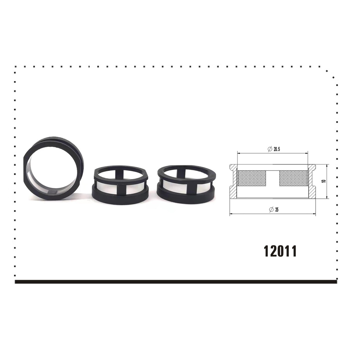 50pcs For Nissan 300ZX 270CC Fuel Injector Filter Size 25*20.5