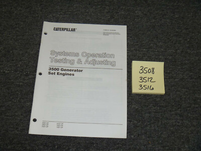CAT Caterpillar 3512 3516 Generator Engines Sys Test Service Repair Manual 23Z1-