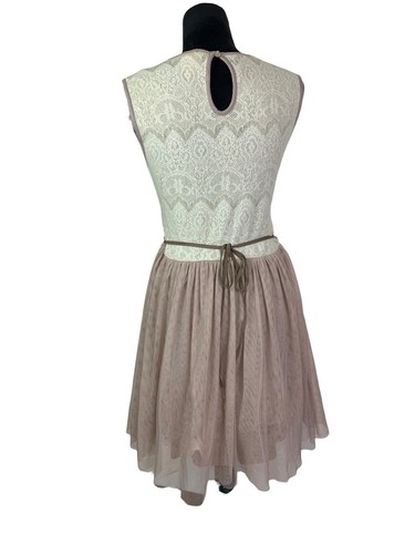 Weston Wear Dress Size M Wool Blend A-Line Tulle Knit & Lace Dress - Picture 6 of 15