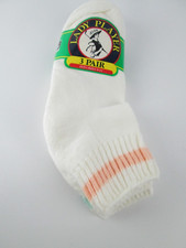 Vtg 3 Pairs Lady Player Socks Athletic DeSoto Hosiery Mills 9-11 USA NEW Pastel