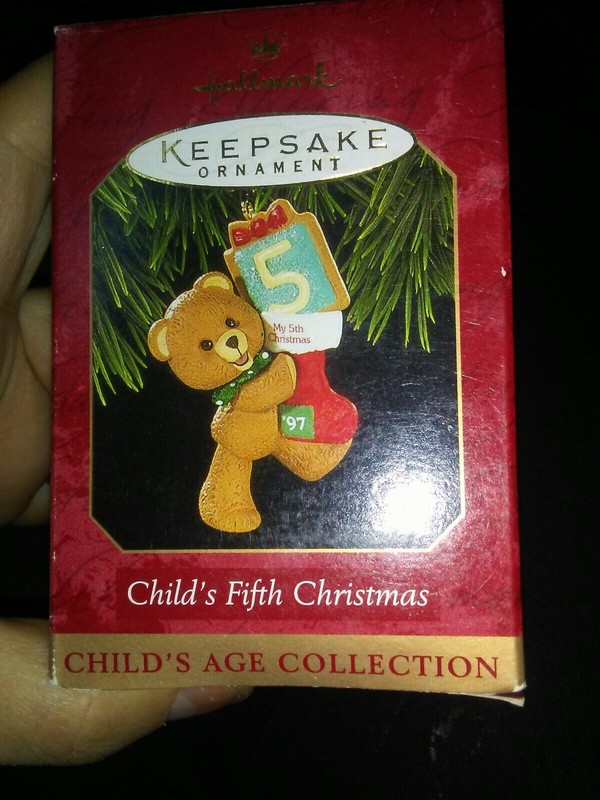 1997 Hallmark Keepsake Ornament Child's Fifth 5th Christmas QX6515 MIB