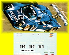Tiga 287 Cosworth Le Mans 1987 #114 Harrower / Sheldon / Thyrring 1:43 Decal