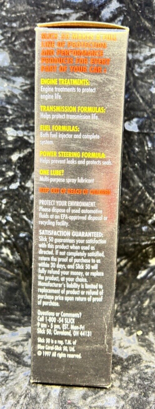 Slick 50 Annual Automatic Transmission Treatment 8 Fl Oz. New Old Stock NOS