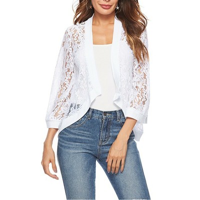 Women's Casual Lace Crochet Cardigan 