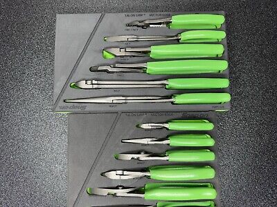 Snap-on Tools USA NEW GREEN 12-Piece Essential Pliers / Cutters