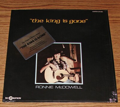 Elvis Presley The King Is Gone by Ronnie McDowell with Rare Hype Sticker & Bonus